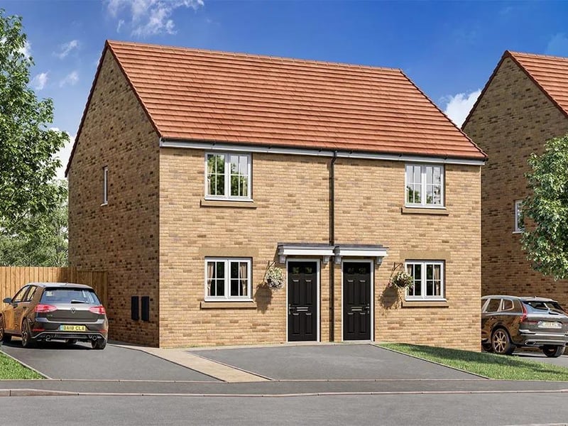 This two bedroom and one bathroom property is for sale with Keepmoat with a guide price of £179,995