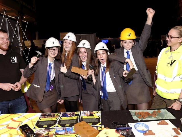 Scarborough UTC pupils visit the skills village stand