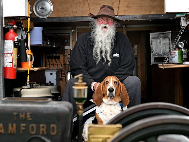 Steve Hodgkinson and Buddy.