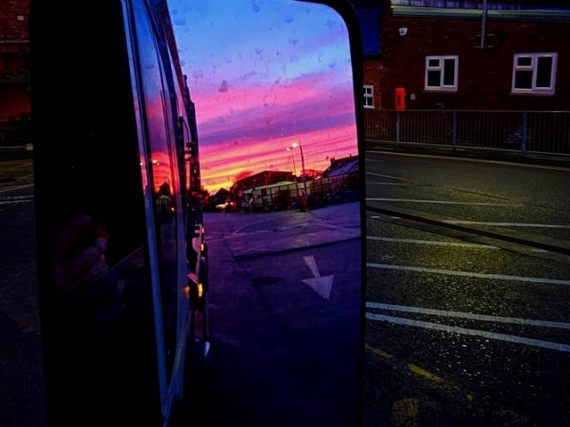 Steve got creative capturing the sunrise.
