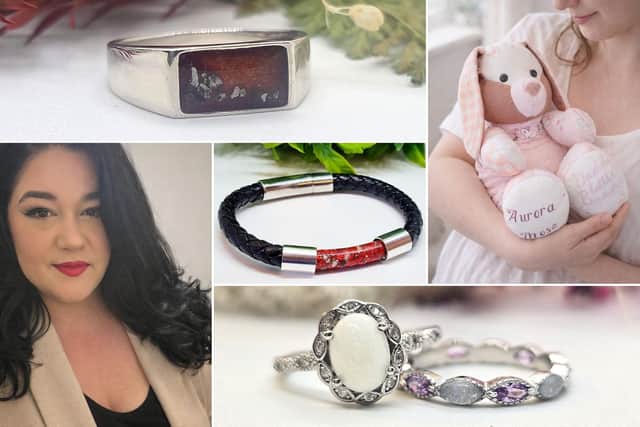 Mikayla Cyphers with a selection of her keepsakes