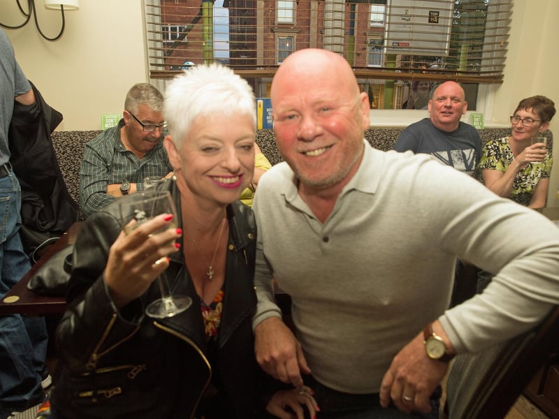 Teresa & Mick enjoying a evening in The Dickens Bar & Inn.