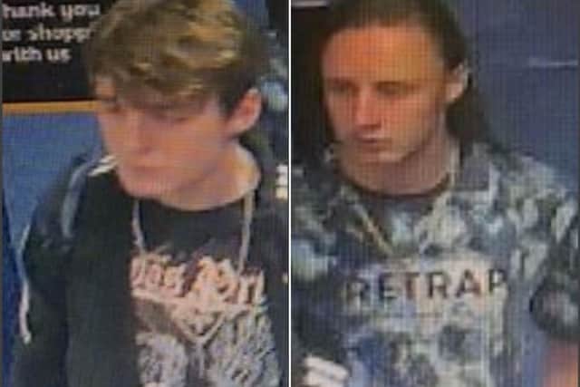 Police believe the men pictured may be able to help with their enquiries