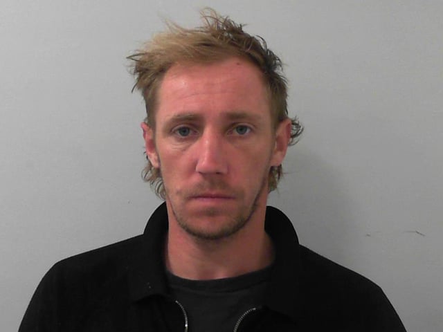 James Lee McGlinchey, 37, from Harrogate and with links to Pateley Bridge, is wanted in connection with a robbery on a woman outside Harrogate Fire Station