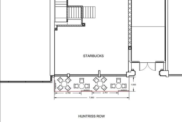 Scarborough Starbucks street cafe plan.