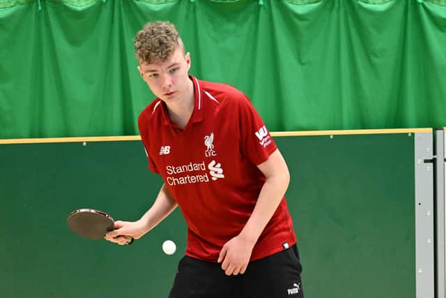 Jacob James scored a hat-trick for James Builders in Division One. Photo by Tony Wigley