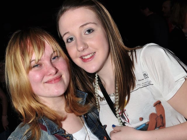 Sally and Leanne in Blue Lounge together.