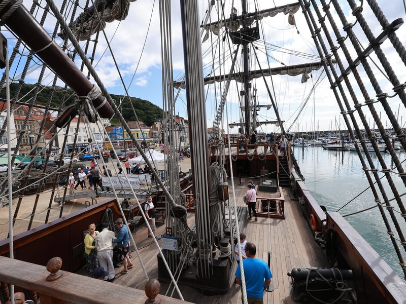 On board The Galeon Andalucia.