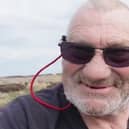Double amputee Anthony Wright, who took on Roseberry Topping in his wheelchair.