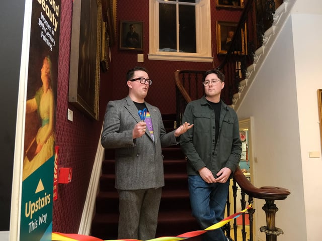 George Wakely and Aidan Brooks address guests