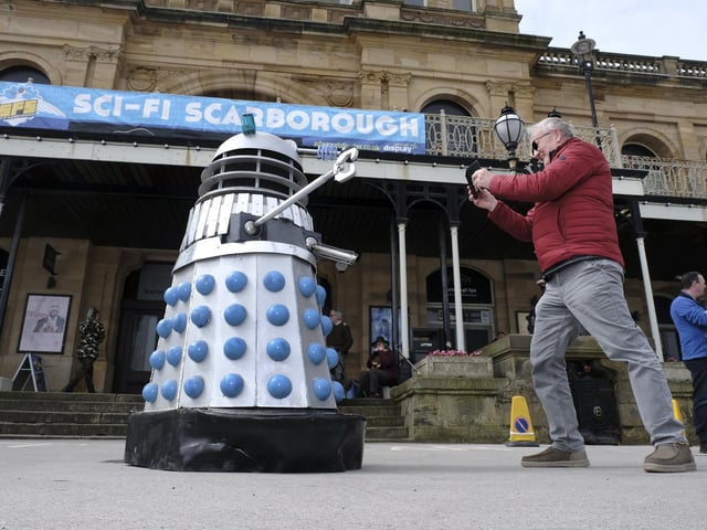 Exterminate - a brave photographer takes a chance to get up closr and personal with a dalek