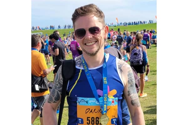 Daniel Wilson at the Great North Run