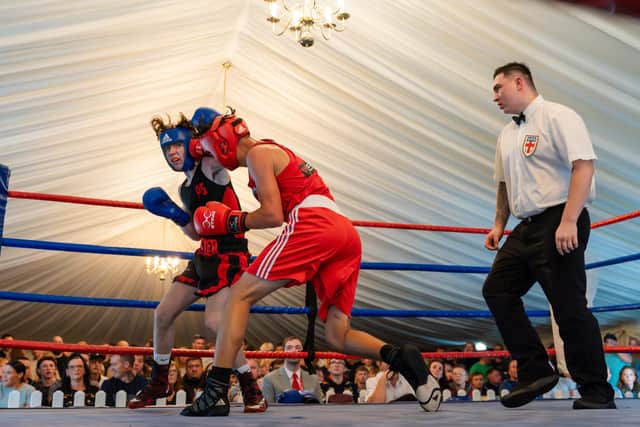 Logan Miah, red kit, won the Yorkshire Development Championships at Bridlington. Photo by Wandering Photography