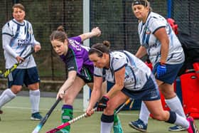 Danby Ladies 2s battle it out with Hartlepool.