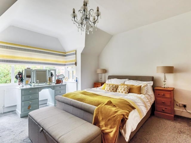 A double bedroom - one of four within the property.