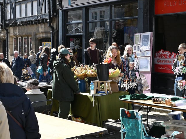 The event was a hubbub of activity.