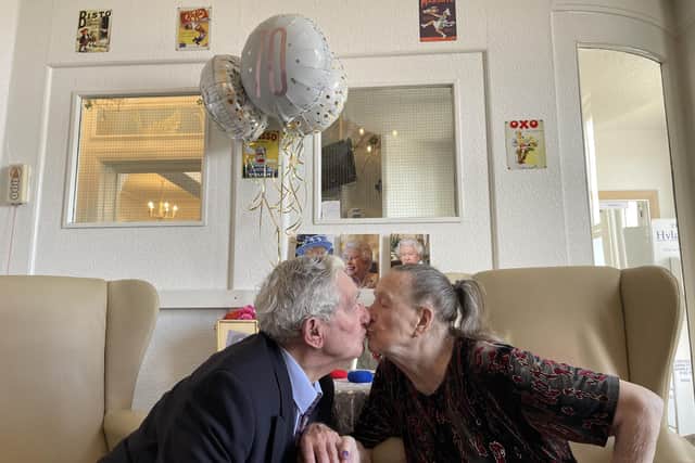 Tom and Peggy Ballinger are celebrating 70 years of marriage