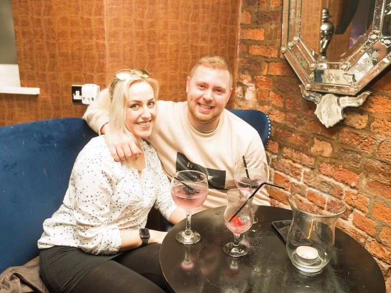 Miriam & Adam enjoying a romantic evening in The Ink Bar.