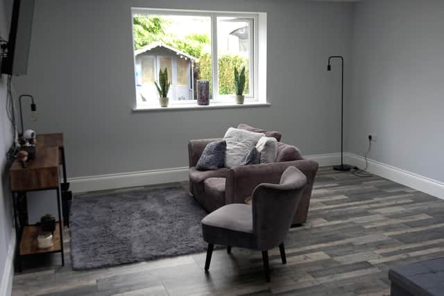 The ground floor of the family’s Scarborough home was adapted to enable 21-year-old Jake to live comfortably with his family whilst receiving essential space and independence during his journey into adulthood. The modifications were funded by North Yorkshire Council’s disabled facilities grant.