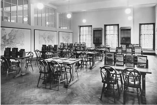 The reading room taken after the library was extended in 1936.