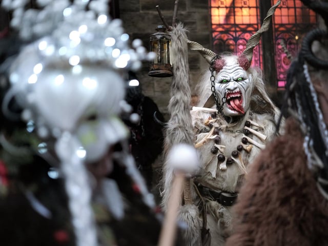 The Whitby Krampus Run sets off from The Chapel on the Hill