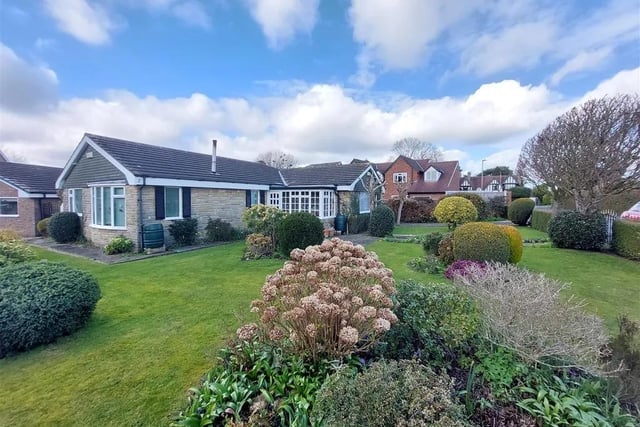 This two bedroom and one bathroom detached bungalow is for sale with Colin Ellis with a guide price of £290,000.