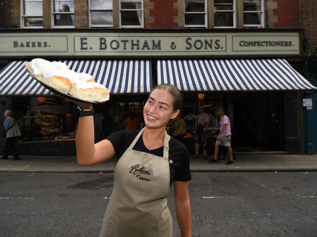 Botham's of Whitby, located on Skinner Street in Whitby, offers afternoon tea between 10am and 3pm, Wednesday to Saturday. Their tea room on Baxtergate in Whitby offers afternoon tea between 9.30am and 4.15pm, Monday to Saturday. Booking is advisable for both tea rooms.