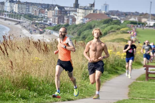 Brid Road runner Phill Taylor sets the pace at Sewerby parkrun. Photos by TCF Photography