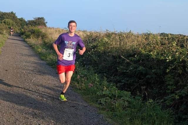 Alfie Carr Walls was the fastest finisher at the SAC Summer Handicap race in Ravenscar.