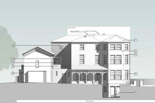 An artist's impression of how the flats in Filey will look.