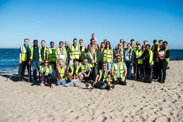 The Great British Beach Clean organised by Cayton Bay Holiday Park in Scarborough
