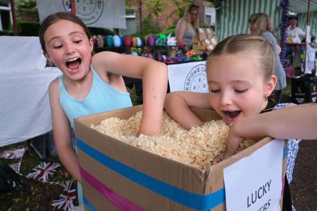 Youngsters try their luck