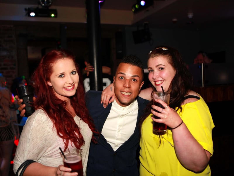 Chloe, Andreas and Jade in Blue Lounge