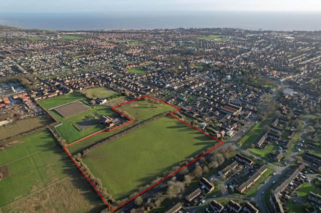 An aerial view of the Scarborough Road development site. Photo courtesy of Keyland Developments Ltd