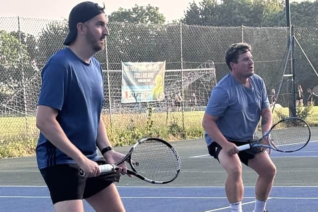 Alex Wray, left, and Jack Boddy, won two points as Scalby Tennis Club Men's A team won 8-1 at Cherry Burton B.