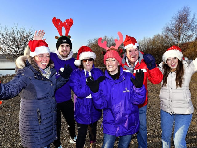 The Hospice team ready for the big start!
picture: Richard Ponter