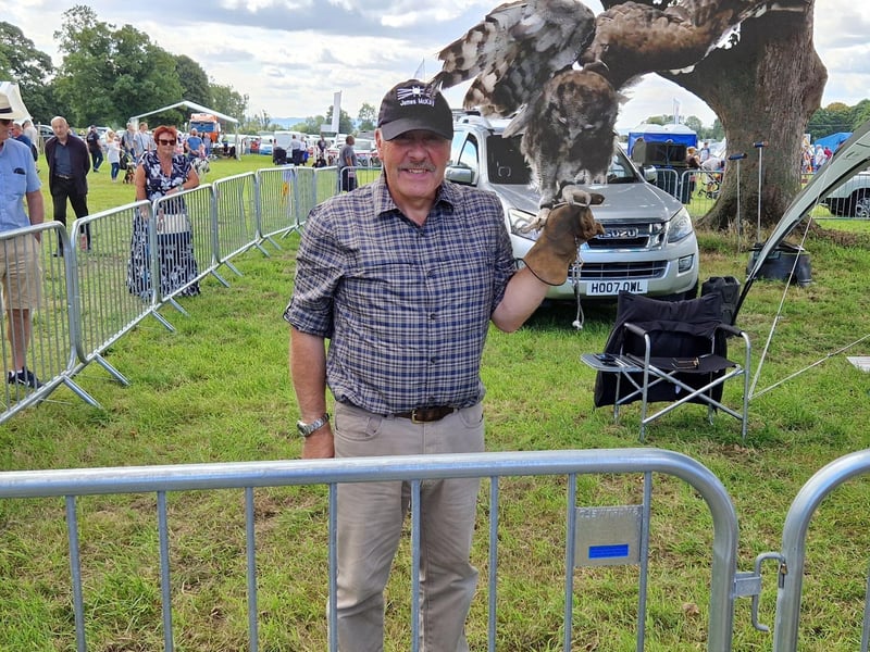 Thornton Le Dale 2022; James Mackay with a bird.