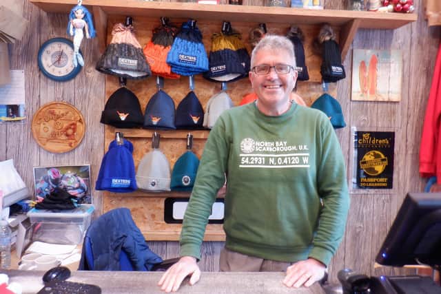 Steve McNamara, co-owner of the family-run Dexter's Surf Shop on North Bay.
