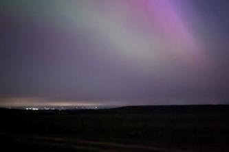 Kevin Casson captured this image of the aurora - the first time he'd seen them - above Pickering.