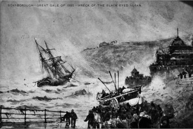 The wreckage of the Black Eyed Susan. Scarborough Maritime Heritage Centre