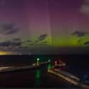 Richard Randle captured this image of the Aurora Borealis off the coast of Whitby.