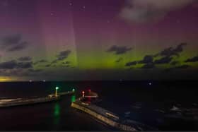Richard Randle captured this image of the Aurora Borealis off the coast of Whitby.
