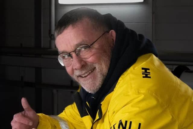 Volunteer Bridlington RNLI Coxswain - Sean Cheston, after fishing boat tasking. Image: RNLI/Mike Milner