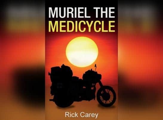 The front cover of Rick Carey's book, Muriel the Medicycle