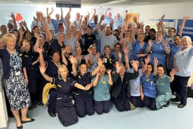 Staff celebrate the opening of the new Emergency Department