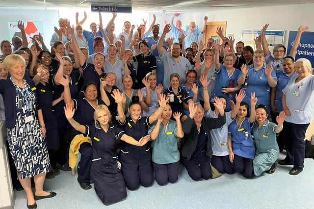 Staff celebrate the opening of the new Emergency Department