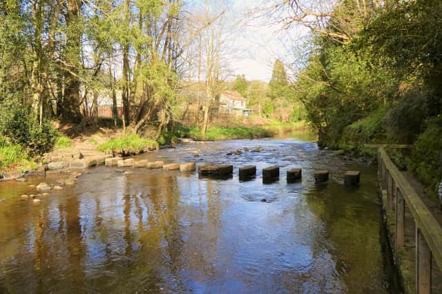 Stepping stones at Egton Bridge.