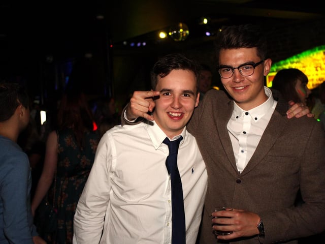 Aidan and Tommy loving a cheeky Jäger in Blue Lounge