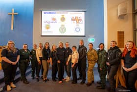 Bridlington RNLI with guest speakers at the Inspire the next generation of Women in emergency services event. Image: RNLI/Mike Milner