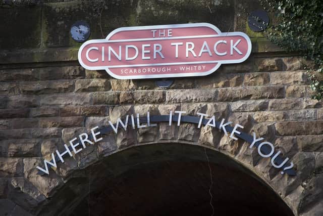 The Cinder Track, between Scarborough and Whitby, is hugely popular with walkers and cyclists.